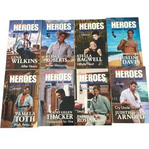 Harlequin American Heroes After Hours By Gina Wilkins Eight Book Bundle